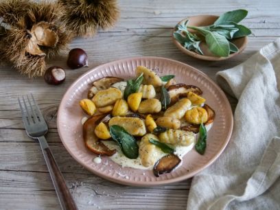 Steinpilz-Gnocchi mit Marroni