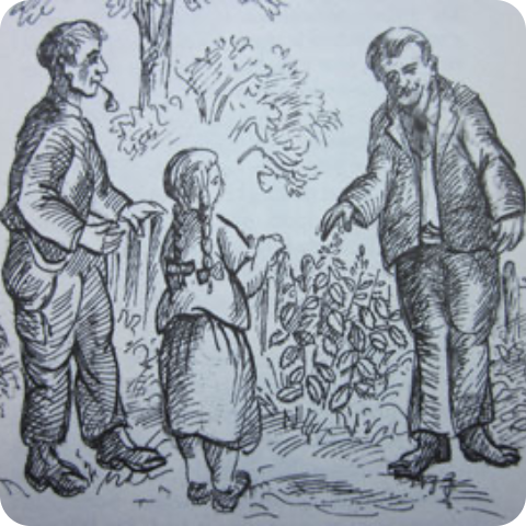 Historische A.Vogel-Geschichte über Alfred Vogel und einen Bauern