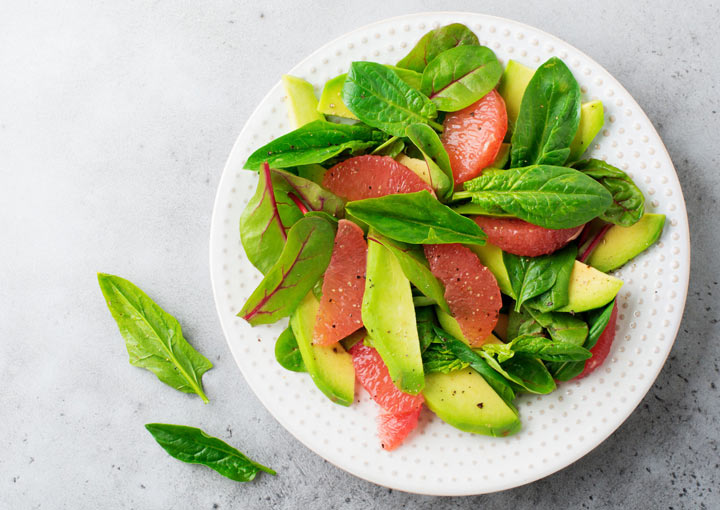 Avocado- und Grapefruitsalat