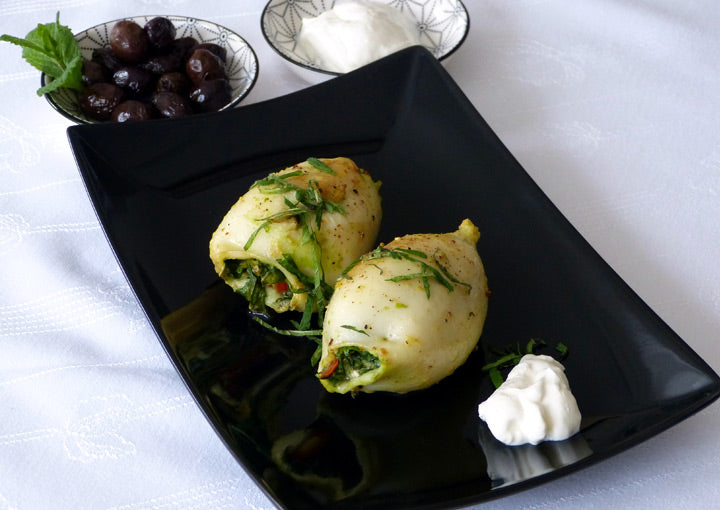 Geschmorte gefüllte Calamari