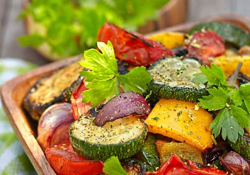 Lauwarmer Gemüsesalat «Mediterrana»