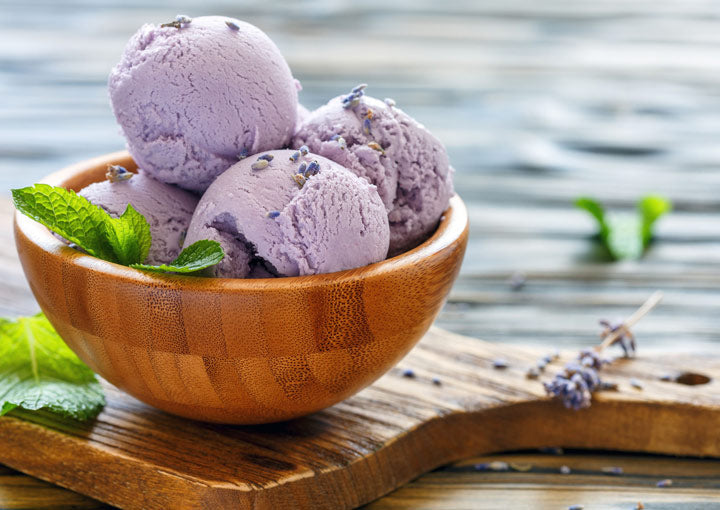 Weiße-Bohnen-Creme mit Lavendel