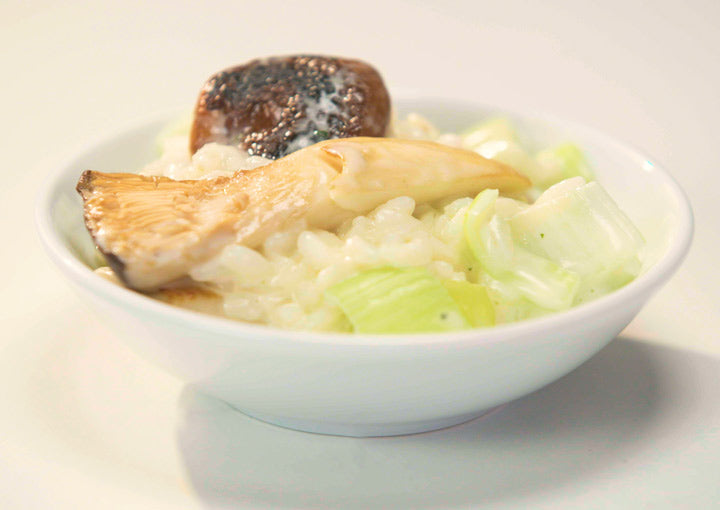 Risotto mit Lauch und Pilzen