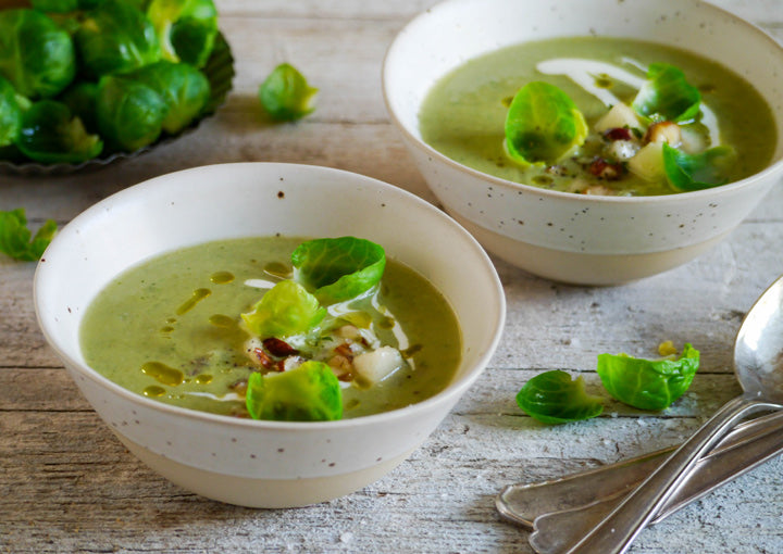 Rosenkohlsuppe mit Birnen