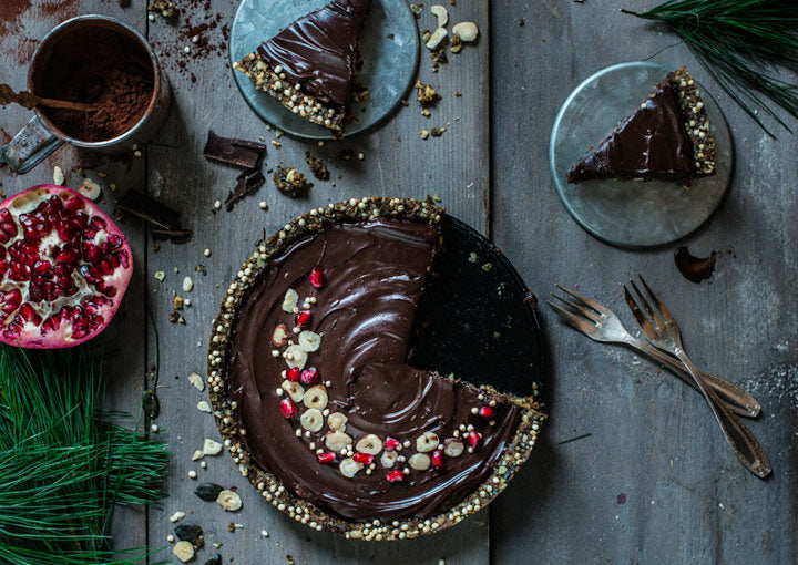 Schokoladenkuchen mit wenig Zucker