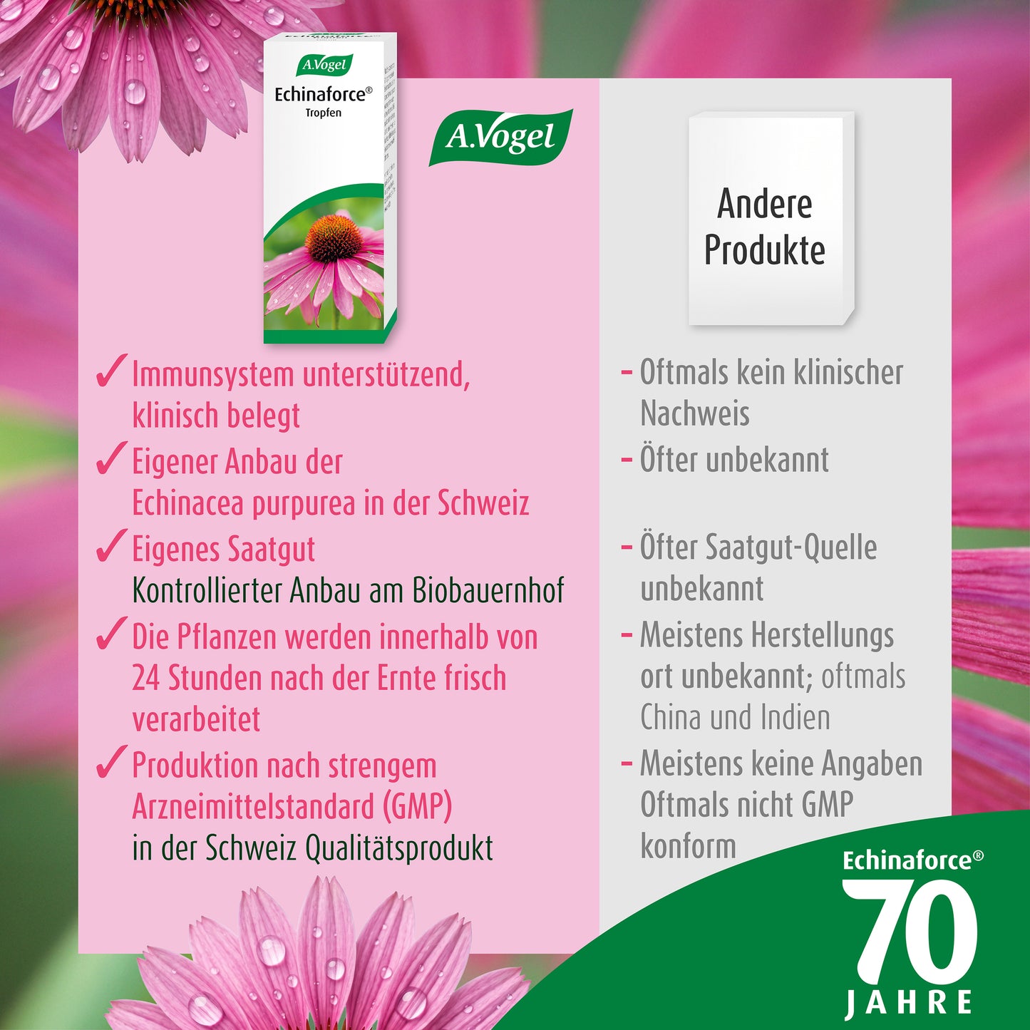 A.Vogel Echinaforce® Tropfen, 50 ml oder 100 ml