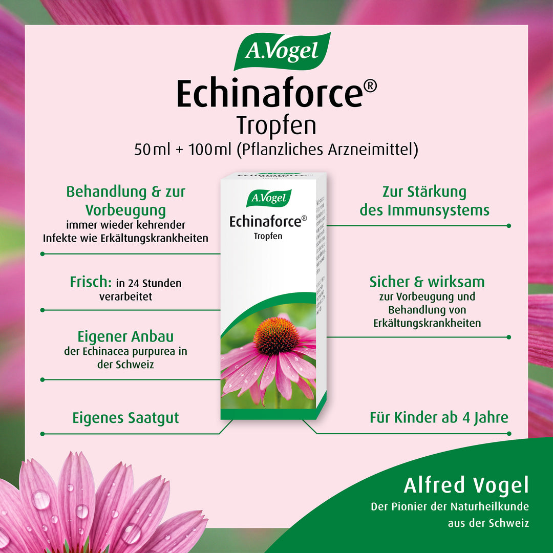 A.Vogel Echinaforce® Tropfen, 50 ml oder 100 ml