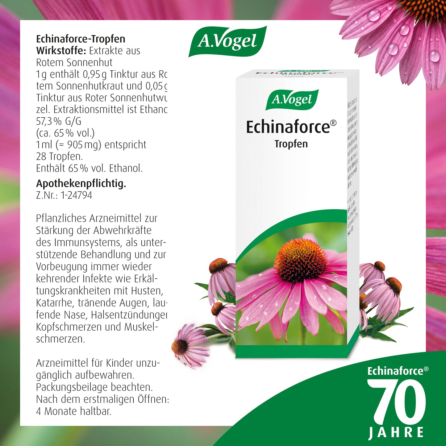 A.Vogel Echinaforce® Tropfen, 50 ml oder 100 ml