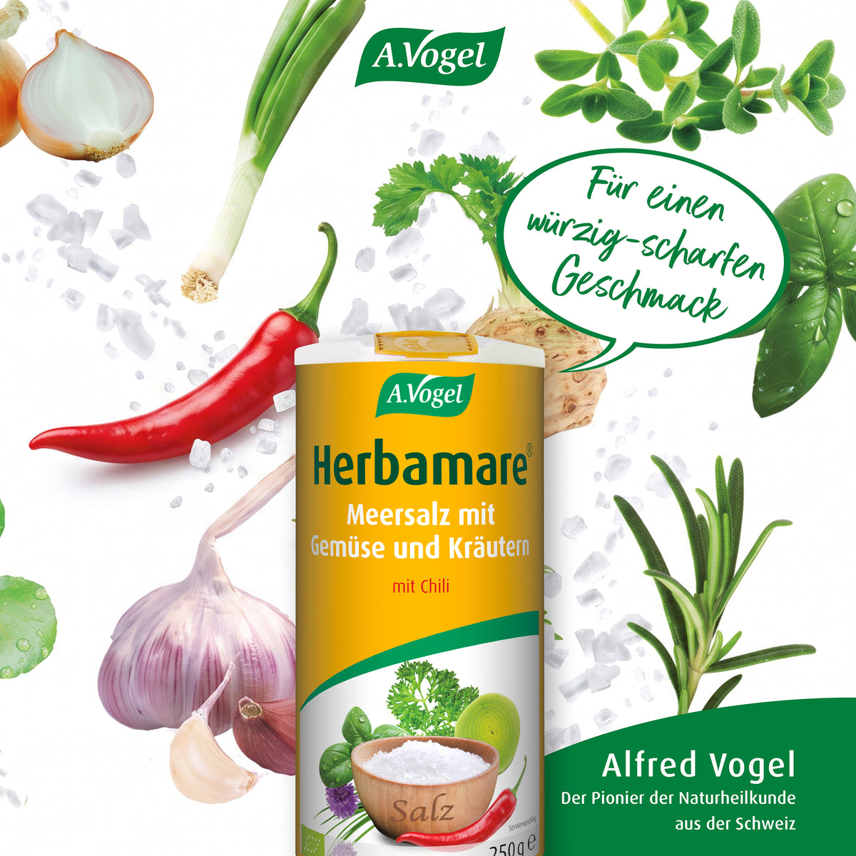 A.Vogel Herbamare® Kräutersalz Spicy, BIO – Produktinformation 2