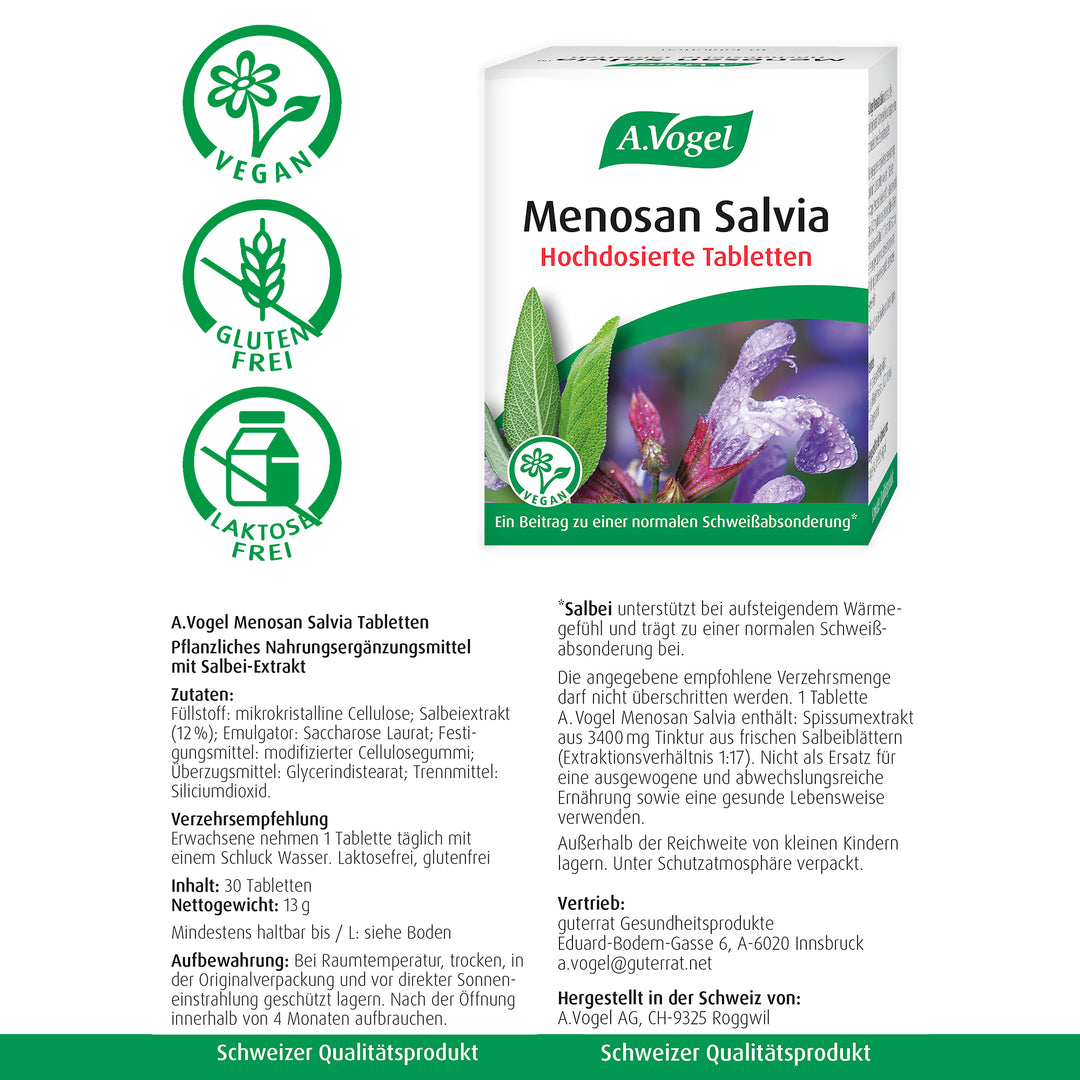 A.Vogel Menosan Salvia Tabletten, 30 Stück