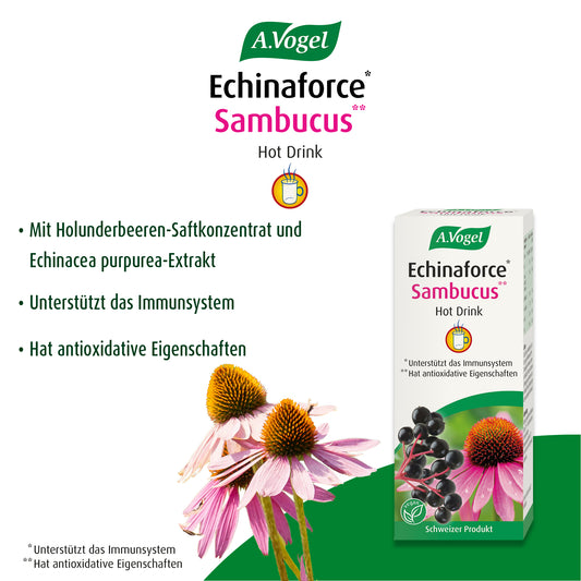 A.Vogel Echinaforce Sambucus Hot Drink – Produktinformation 1