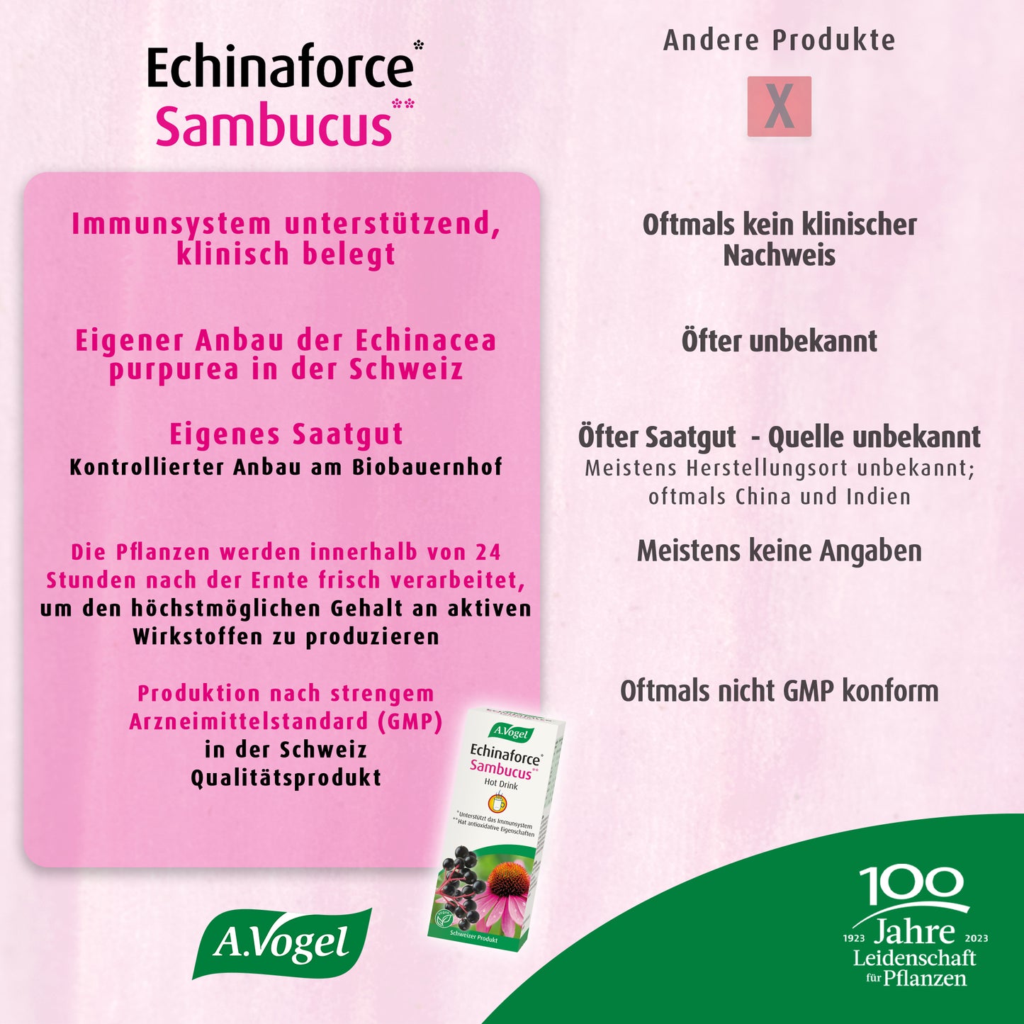 A.Vogel Echinaforce Sambucus  Hot Drink, 100 ml