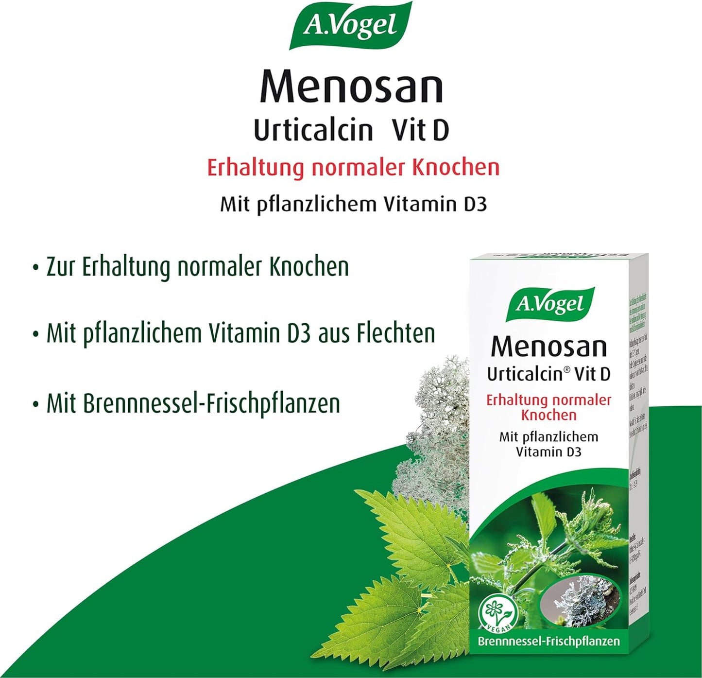 A.Vogel Menosan Urticalcin® Vit D3, 180 Tabletten