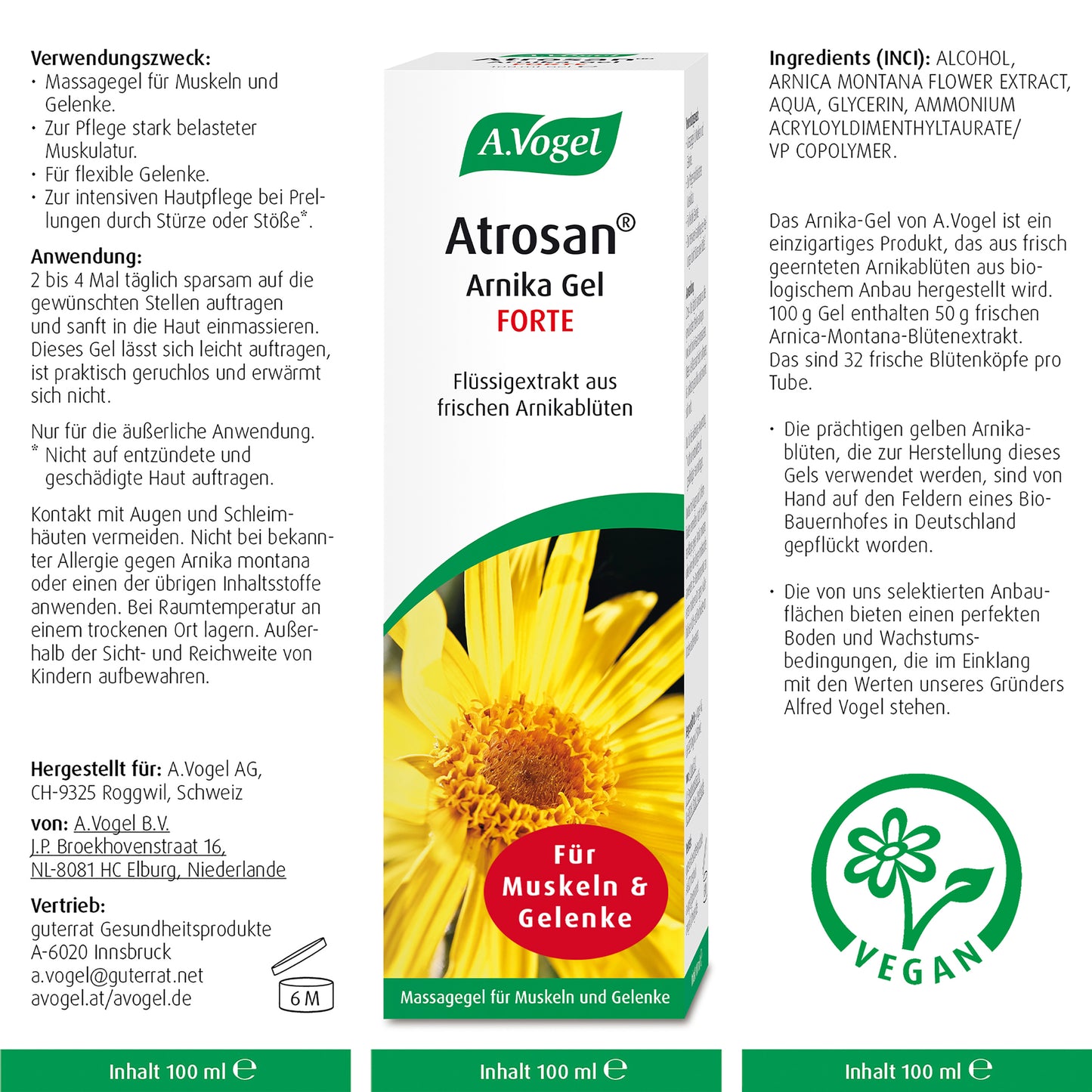 A.Vogel Atrosan Arnika-Gel FORTE
