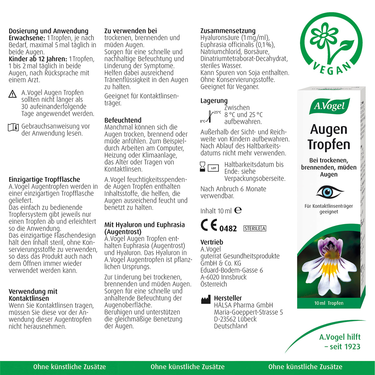 A.Vogel Augen Tropfen mit Augentrost (Euphrasia) – Produktinformation 6