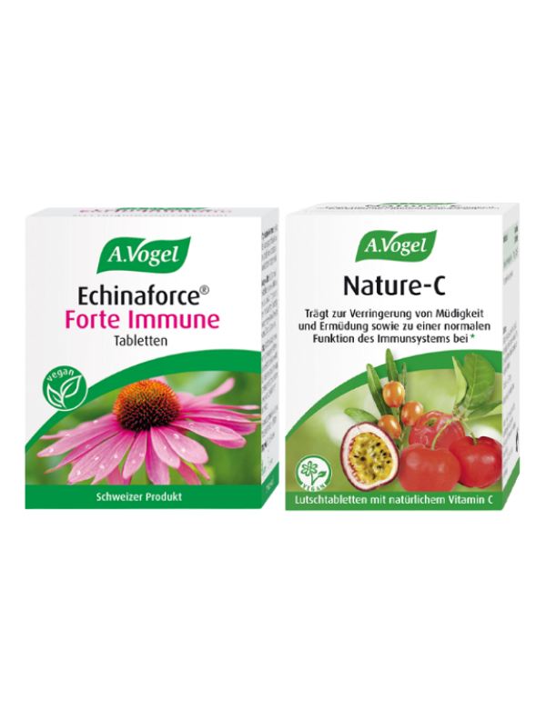 A.Vogel Echinaforce Forte Immune Tabletten & A. Vogel Nature-C – Produktverpackung