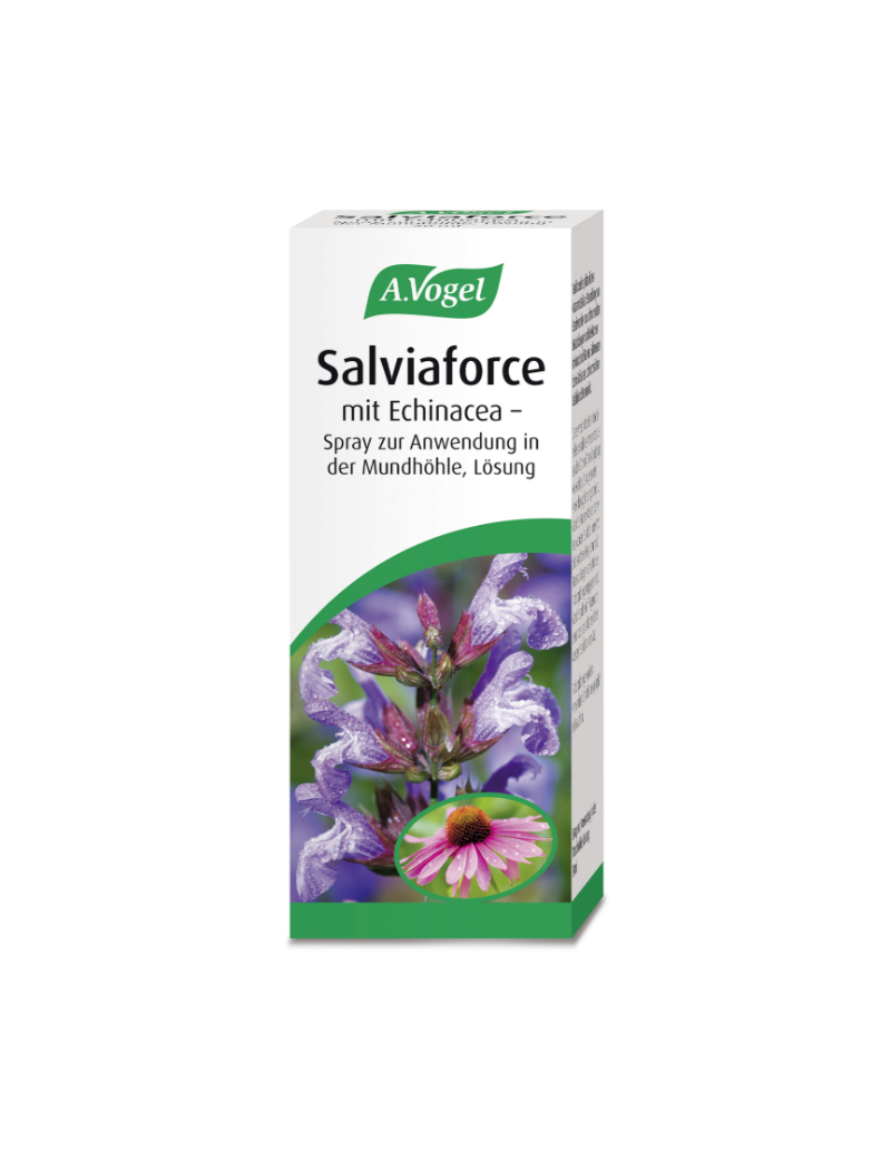 A.Vogel Salviaforce mit Echinacea – Spray – Produktverpackung