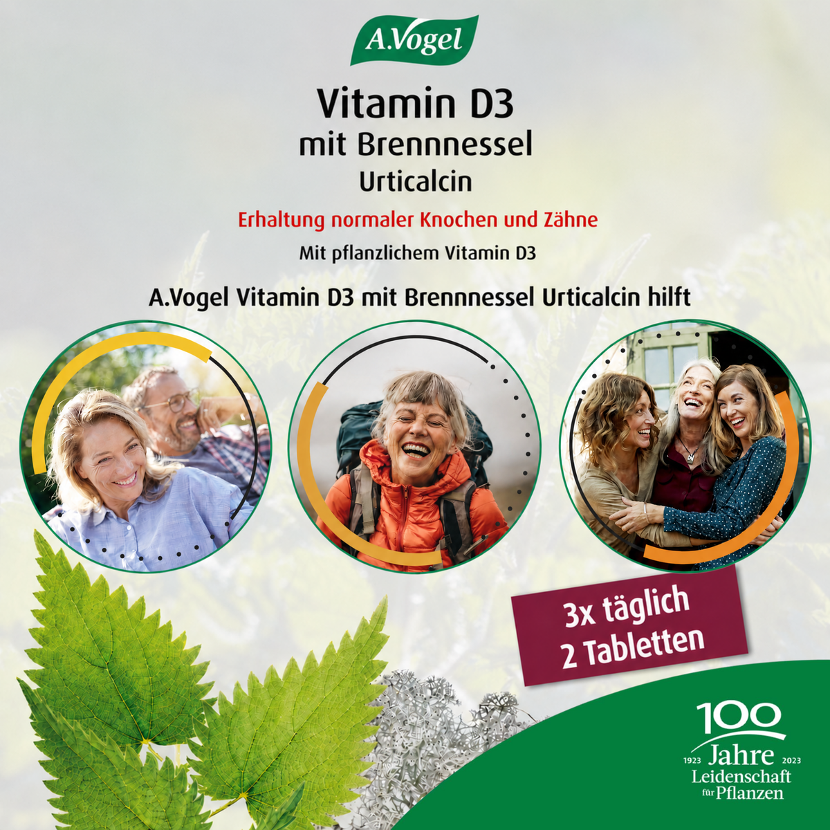 A.Vogel Vitamin D3 mit Brennnessel Urticalcin – Produktinformation 3
