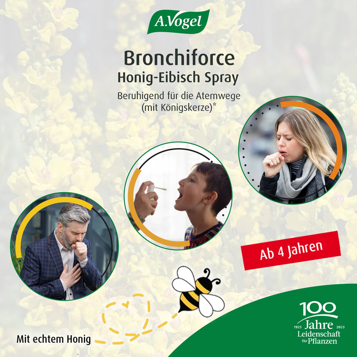 A.Vogel Brochiforce Honig-Eibisch Spray – Anwendung ab 4 Jahren