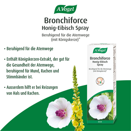 A.Vogel Brochiforce Honig-Eibisch Spray – Produktvorteile und Packung