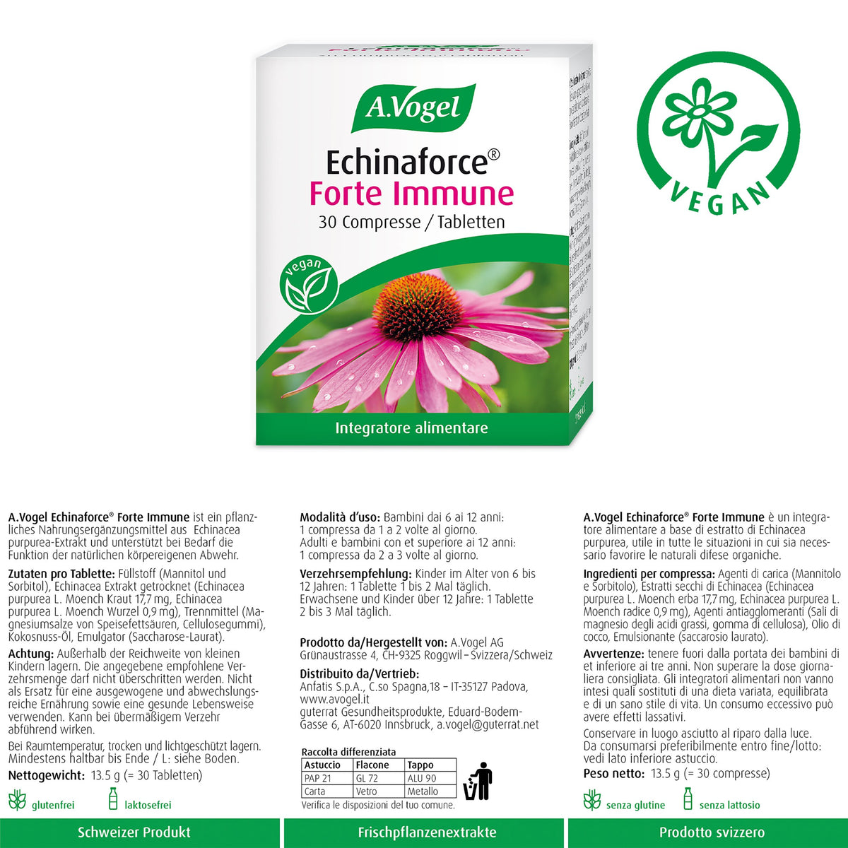 A.Vogel Echinaforce Forte Immune Verpackungsinformationen